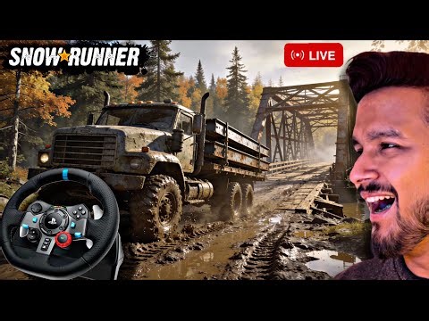 SnowRunner LIVE| Will I Crash or Control on Steeting Wheel |Logitech G29