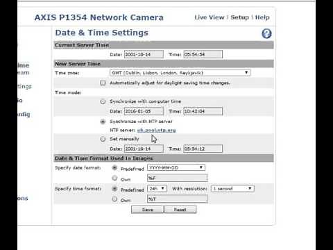 How to syncronise time on network devices uk pool ntp org