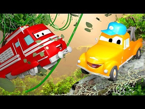Tom the Tow Truck's Car Wash and Troy the Train | Truck cartoons for kids