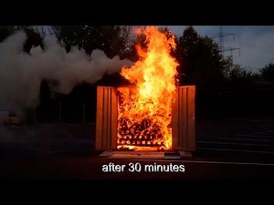 EN Safety Cabinets (Justrite Fire Test Demonstration)