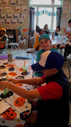 Students made Hocus Pocus Slime in Mrs. Hobbs’s science classes today! 🎃🧪🔮💚#oneAthens | Athens Intermediate School