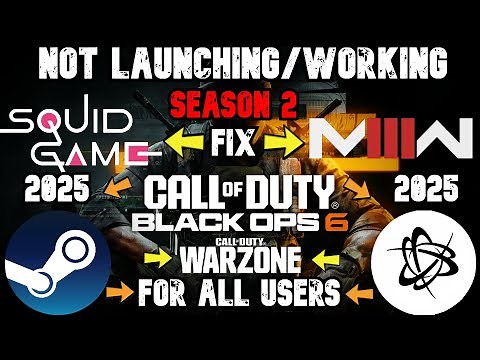 How to fix Call Of Duty Crashing & Not Launching ( Easy FIX ) - ✅*NEW UPDATE* 2025 (SEASON 2 UPDATE)