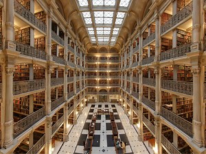 George Peabody Library in Baltimore, USA