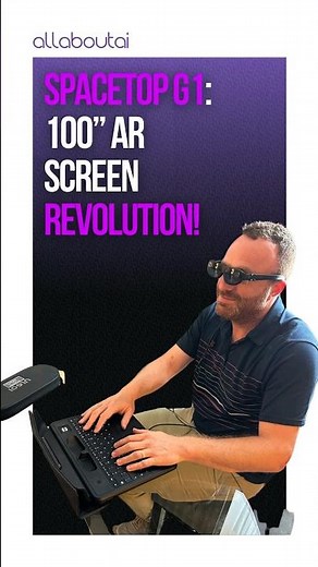 Spacetop G1: The AR Laptop with a 100-Inch Virtual Screen is Here!