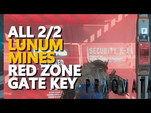 All Lunum Mines Red Zone Gate Key Locations Pragmata