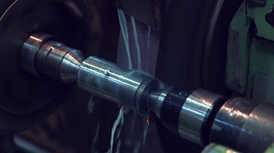 CNC machine in metalworking industry. laser cutting in steel. modern industrial equipment. Technological process close-up. Machining spindle on lathe. Metalworking.