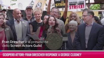 Sciopero attori Hollywood, Fran Drescher risponde a George Clooney