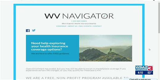Affordable Care Act Open Enrollment with West Virginia Navigator