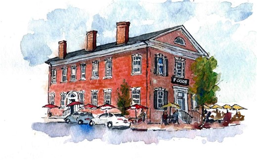 Print of Fredericksburg Landmark - Foodee - Home Decor Art - Etsy
