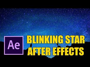Twinkling Stars and Falling Stars Animation in After Effects | Blinking Star After Effects Tutorial
