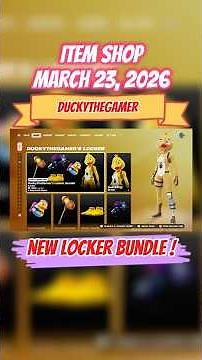 Fortnite Item Shop Today (March 23, 2026) | New DUCKY Bundle ! 🐣