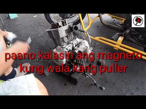 HOW TO REMOVE FLYWHEEL {MAGNETO} WITHOUT USING PULLER