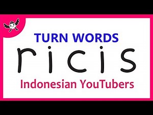 Eta Terangkanlah | How To Turn Words RICIS into Cartoon Ria Ricis (Indonesia) – Wordtoons #94 ✔
