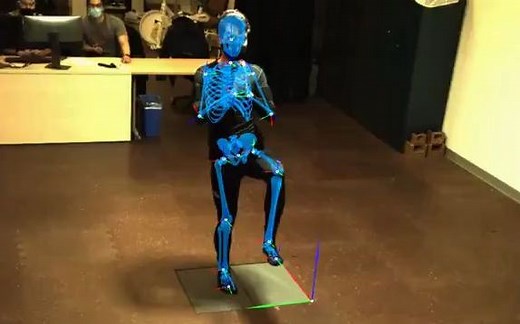 无标记点运动捕捉demo_生物力学