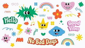 Groovy Element Animation Text Characters Doodles Stock Footage Video (100% Royalty-free) 3596035611 | Shutterstock