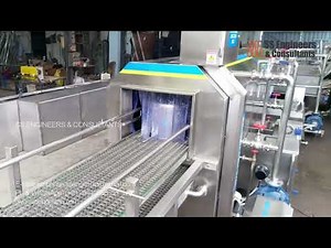 Utensil washing machine 🍽️| Vessel washer | Tunnel washer | Sanitization