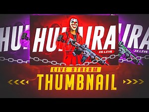 How To Make Free Fire Live Stream Thumbnail On Android | Gaming Live Stream Thumbnails Tutorial