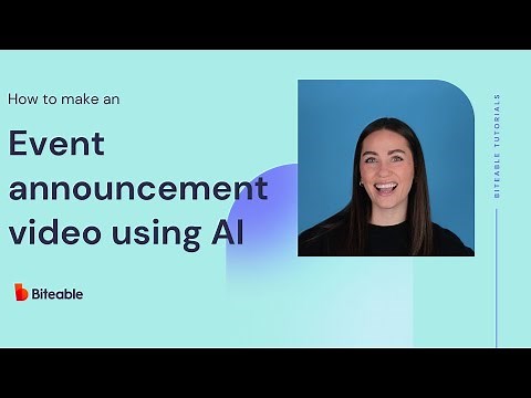 How to use AI to make an event announcement video
