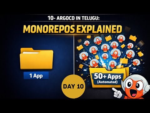 ArgoCD Day 10: Stop Creating Argo CD Apps Manually! (Monorepo Automation)