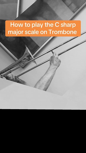 How to play the C Sharp Major scale on Trombone #learninginstruments #csharp #howtoplaytrombone #playingtrombone #howtoplay