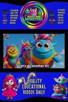 Where Is The Number? | Numbers 1-10 | 3D Number Search | Magic Mini Monsters | #magicminimonsters