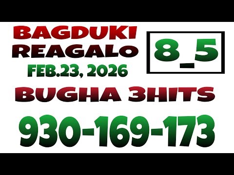 SWERTRES PANALO CONGRATS 930 169 173 BIGTIME HEARING FEBRUARY 23, 2026