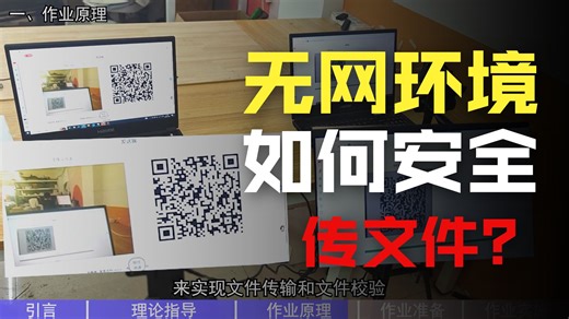 办公电脑二维码扫码式文件信息拷贝传输作业教范