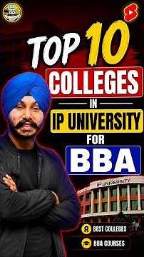 Top 10 Colleges for BBA in IP University 2026