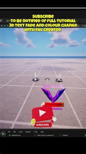 UEFN 3D Text Colour Change & Fade Effect