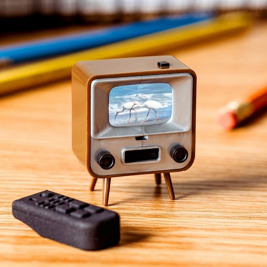 Tinytv®2 Working Vintage TV With Remote | Custom Video for Models, Dollhouse, Action Figures | 1:12 Scale | Family Friendly | Made in USA - Etsy