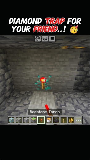 DIOMOND TRAP MINECRAFT ? #minecraft #gaming #shorts #minecraftshorts #minecraftmemes
