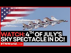 LIVE 4th of July Celebrations | Trump’s Independence Day 2025: LIVE Flyover with Military Jets!