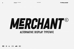 Merchant, a Sans Serif Font by TypeJuice™