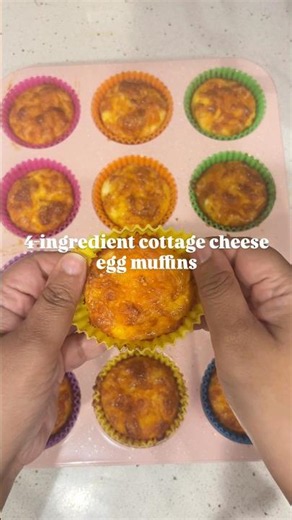 4-Ingredient Cottage Cheese Egg Muffins