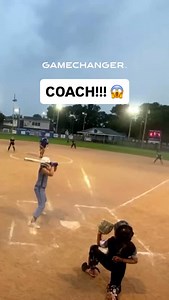 7.7K views · 3.6K reactions | What a play by the first base coach protecting the on-deck batter #ItsOnGameChaner | GameChanger | Facebook