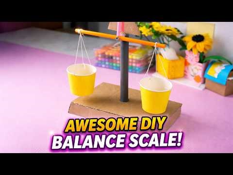 DIY Mini Balance Scale – Super Easy! STEM CONG