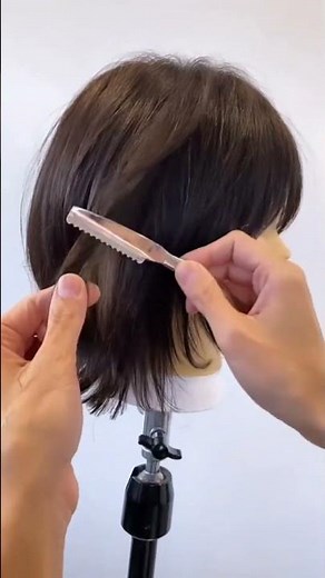 Short wolf cut | Layered haircut | tomboy haircut | straight wolf cut hair #hairstyle #short #video