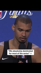 Wemby after losing to Knicks in the Finals 😳 (via @San Antonio Spurs) #nba #basketball #spurs #wemby