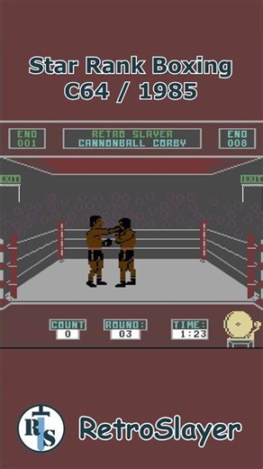 Star Rank Boxing Gameplay Commodore 64
