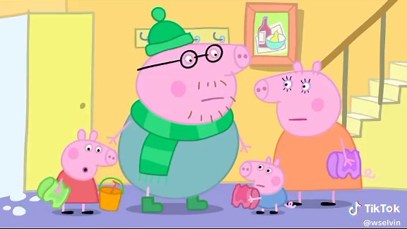 Peppa Pig and Family's Winter Adventure in Snow