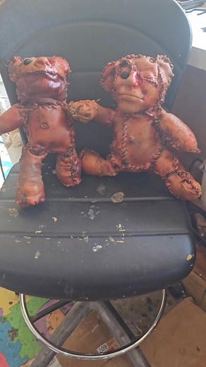 Skin teddy bears for the picky cuddlers #darkseedcreations #horror #halloween #oddity #hauntedhouse #teddybear | Dark Seed Creations