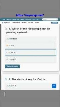 10 Important Computer Past Paper MCQs 💻 | GK Quiz #shorts | mymcqs.net