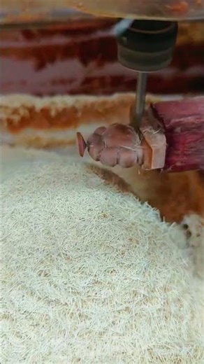 Simple Smart Idea Precise Process Innovative Carving Wood With Sharp Modern Tool Innovation #Shorts