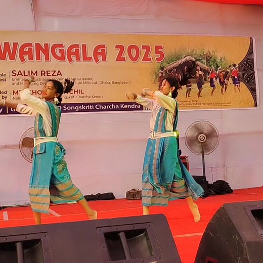 Garo Remix Dance 🩰 Na.a Rebae Presented at Garo Wangala Dhaka Bangladesh 🌷👯‍♀️🩰 | Mande Me.chik
