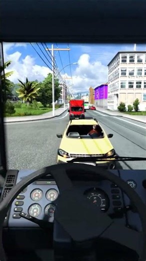 Gặp đúng xe tải chạy ẩu và cái kết đắng #shorts #ets2 #gamelaixe