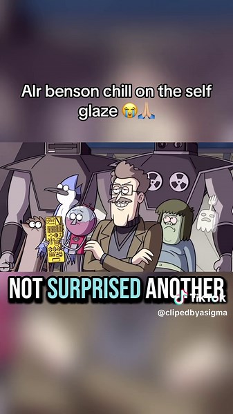Benson's Chill Moments on Self Glaze in Regular Show