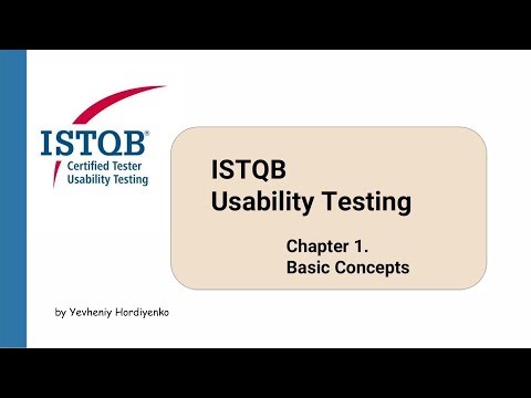 ISTQB Usability Testing. FULL course | Chapter 1. Basic Concepts 2 [RUS]