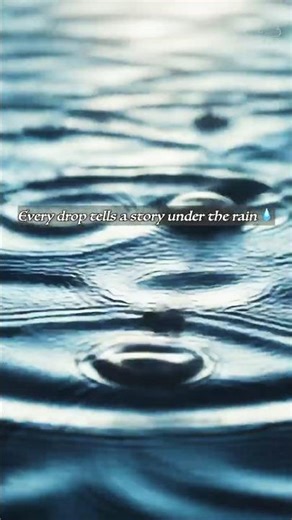 💧Rain Droplets Falling on Water | Relaxing Rain Short