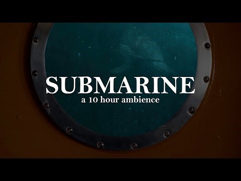 SUBMARINE Ambience 10 Hours | UNDERWATER Sounds For Deep Sleep | DEEP OCEAN ASMR | AQUARIUM Ambience
