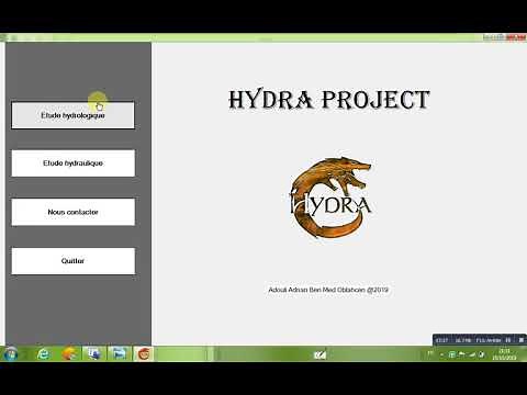 Principe de fonctionnement du logiciel hydra project